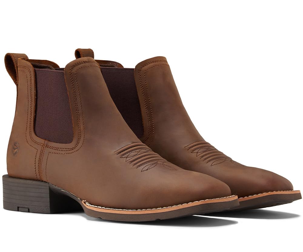 Slip-On Square Toe Western Boots M368109