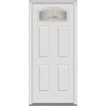 Brilliant White Right Hand Prehung Inswing Entry Door 36" x 80" A8054