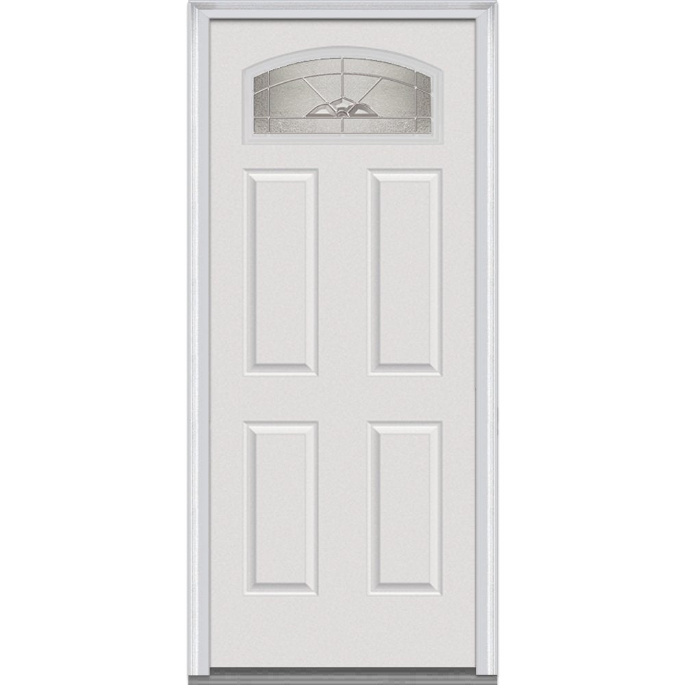 Brilliant White Right Hand Prehung Inswing Entry Door 36" x 80" A8054