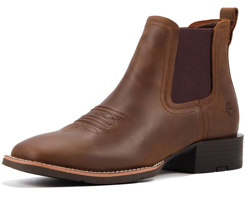 Slip-On Square Toe Western Boots M368109