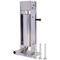 Stainless Steel Vertical Sausage Stuffer 15LB/7L with 4 Stuffing Tubes G547