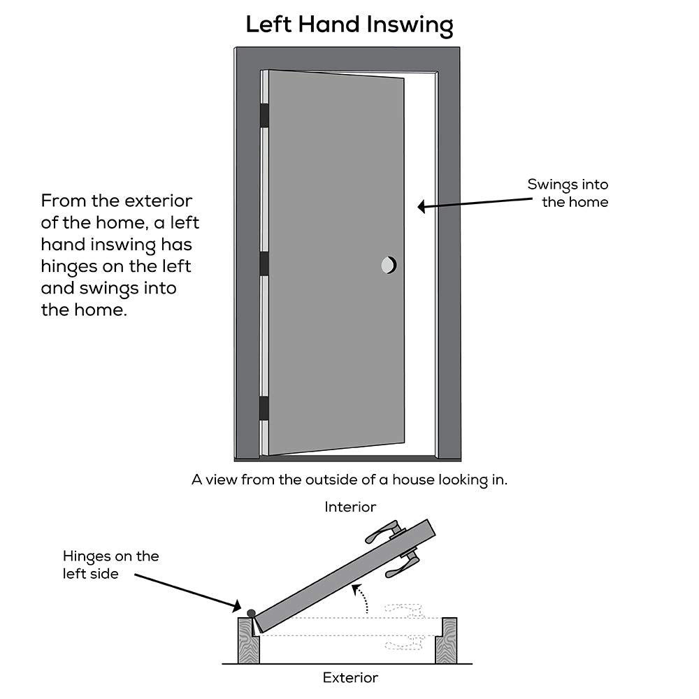 Steel Primed Left Hand In-Swing Prehung Front Door Full Lite Clear Low-E Glass 36" x 80" C946