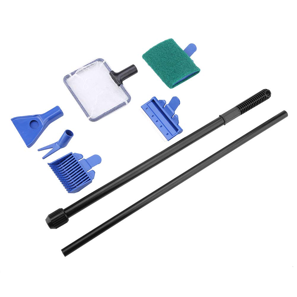 5 in 1 Retractable Aquarium Cleaning Kit with Stainless Steel Scraper D24394