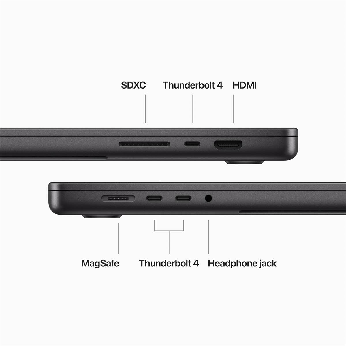 2023 MacBook Pro Laptop M3 Pro chip 16.2-inch Liquid Retina XDR Display 18GB Unified Memory 512GB SSD Storage Space Black U496758