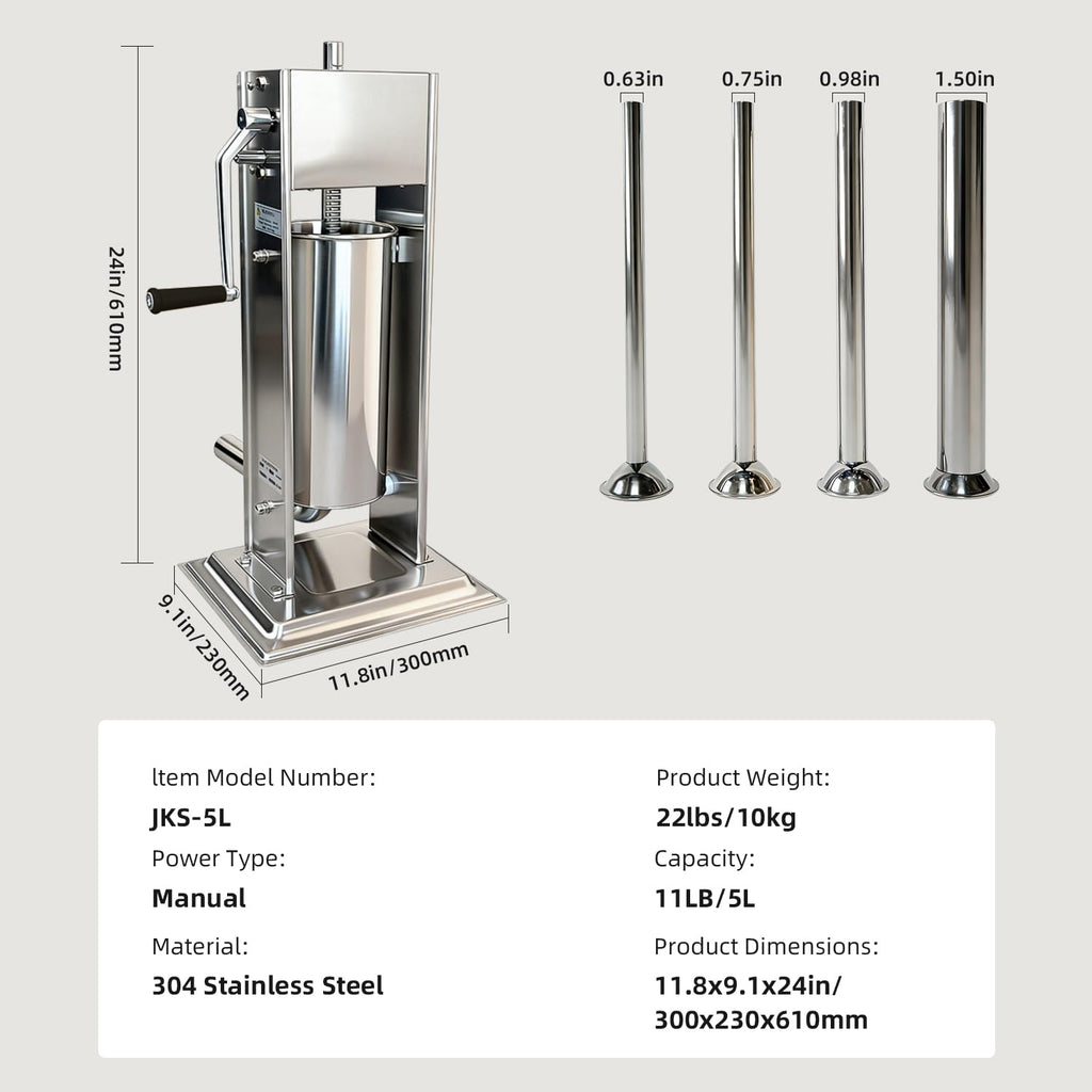 11LBS/5L Vertical Sausage Stuffer N143152