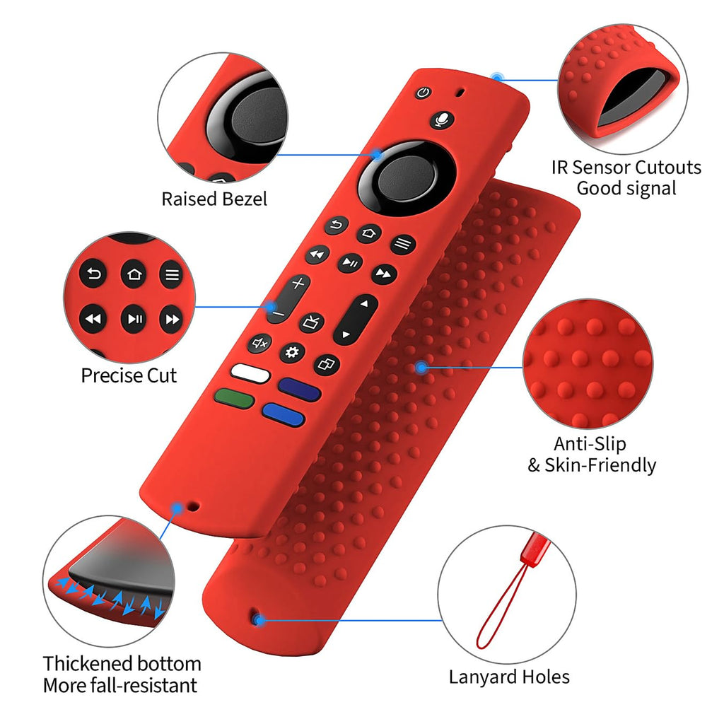 Silicone Remote Cover for Fire TV Stick 4K Max Glow Blue L170