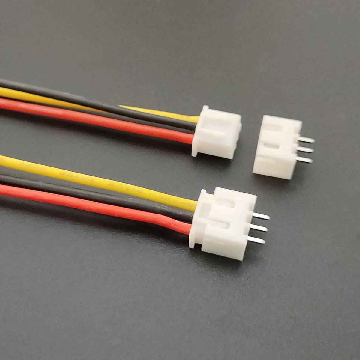 50Pcs 25Pairs JST-XH 2.54mm 3 Pin Connector Kit with Flat Wire Cable O7778