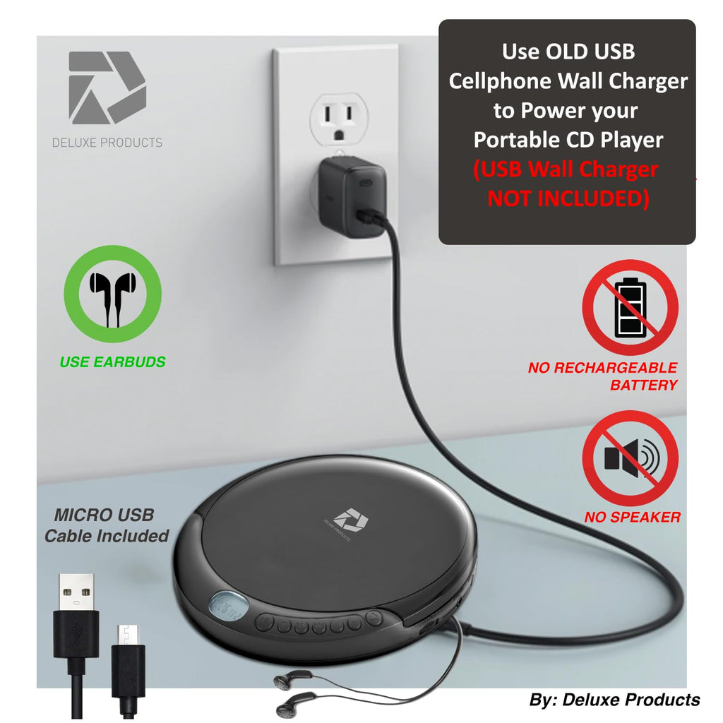 Portable CD Player with 60 Second Anti Skip B15469