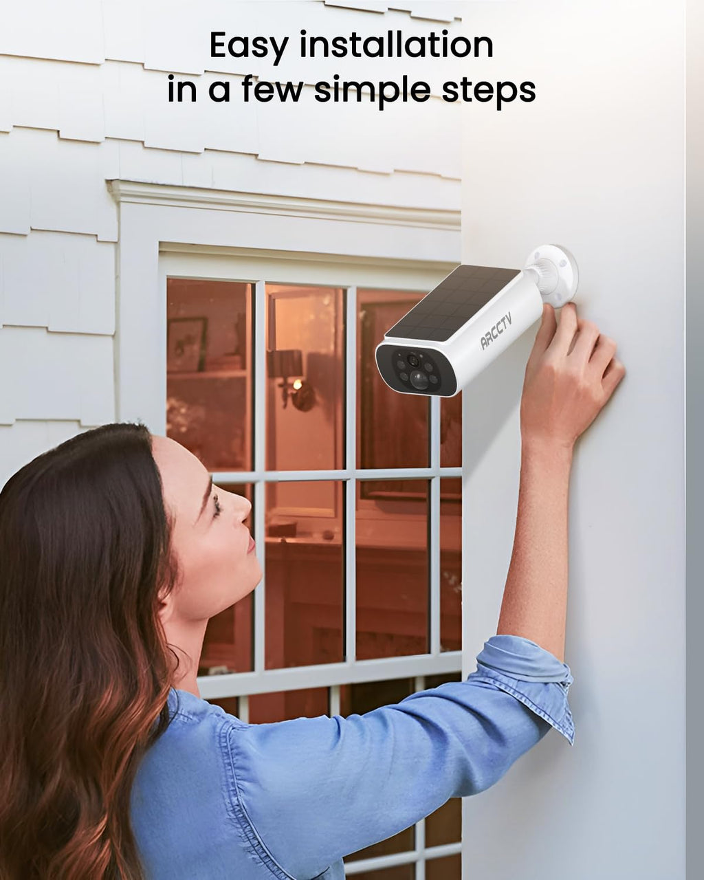 Solar Security Cameras Wireless Outdoor 4MP 2.5K HD K5696