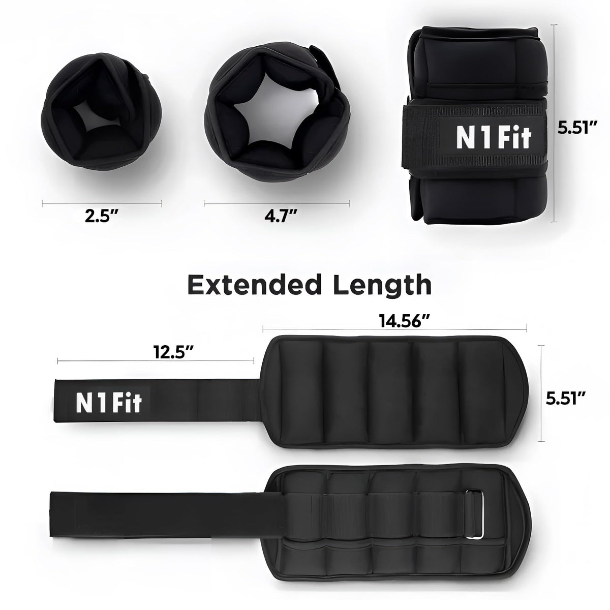 10lbs/Pair Adjustable Ankle Weights W680