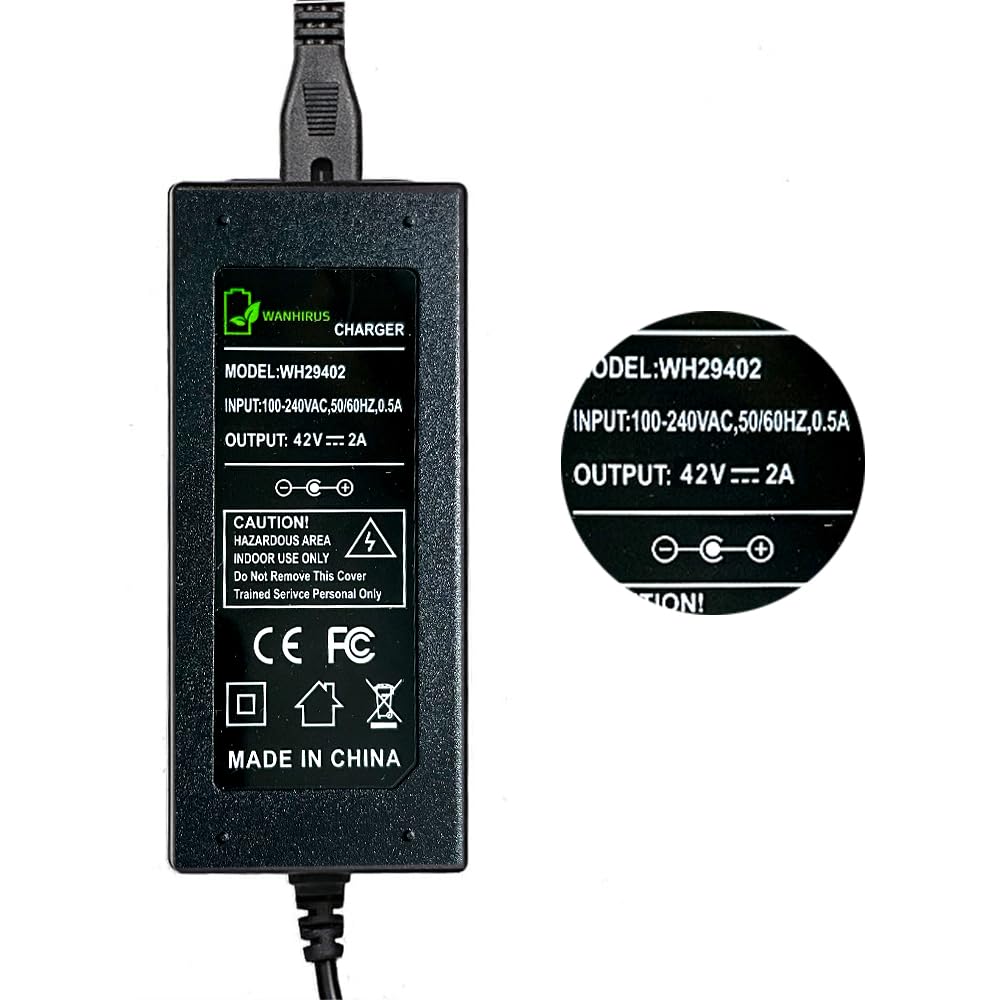 42V 2A Charger for 36V Lithium Battery 5.5mm x 2.5mm D97106
