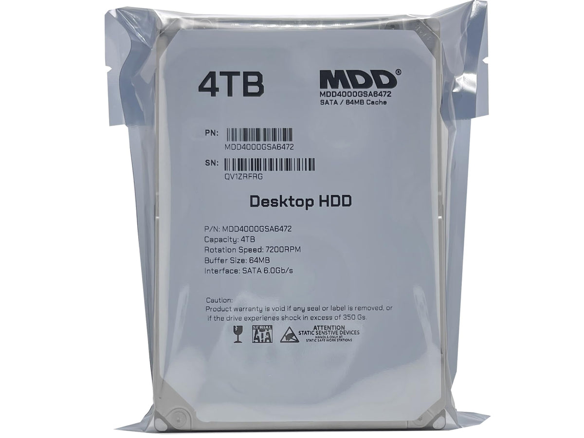 4TB 7200RPM 64MB Cache SATA 6.0Gb/s 3.5inch Internal Desktop Hard Drive B91505
