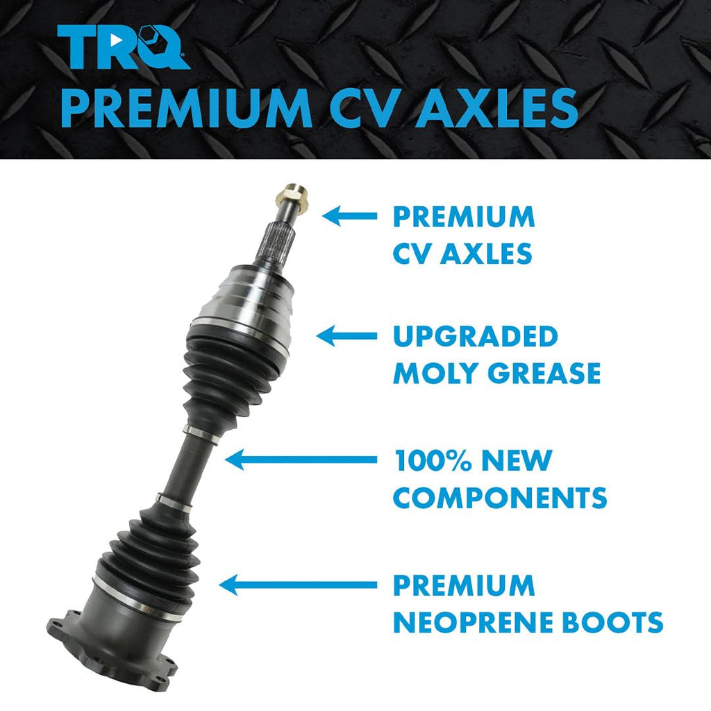 Front 2 Piece CV Axle Shaft Assembly Set X414