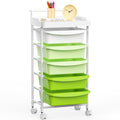 5 Drawers Plastic Rolling Storage Cart with Wheels T204