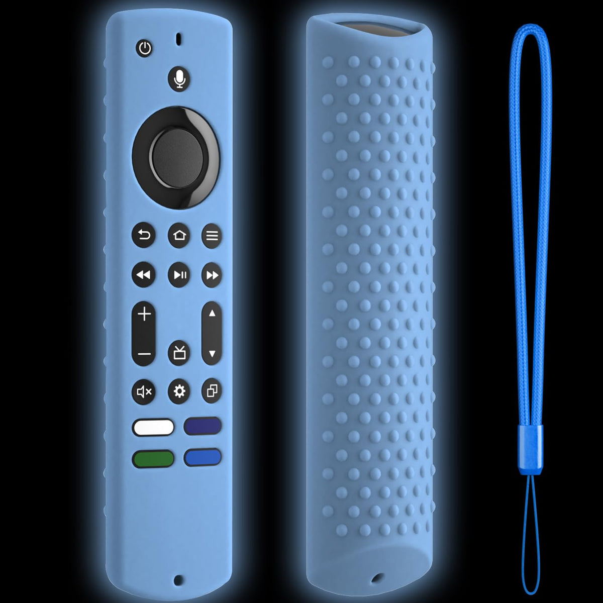 Silicone Remote Cover for Fire TV Stick 4K Max Glow Blue L170