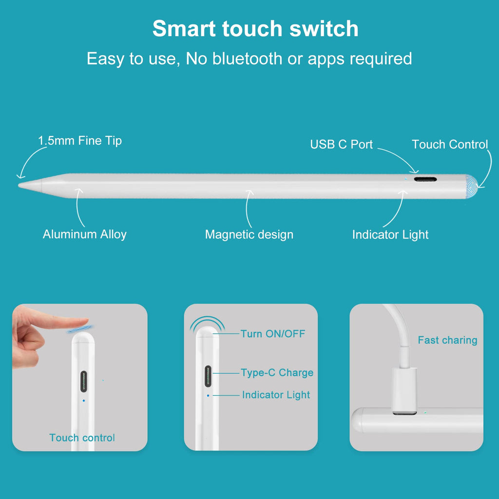 White Magnetic Stylus Pen A303