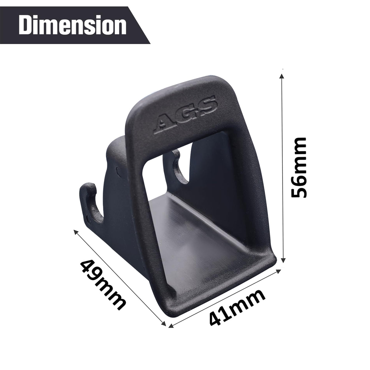4Pcs Black Car Seat Latch Guides I791694