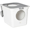 Covered Cat Litter Box with Scoop, White Z439