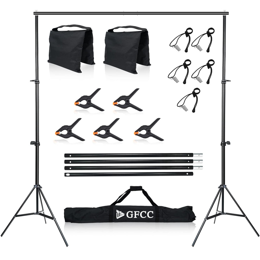Adjustable Photo Backdrop Stand Kit with Carry Bag Q256