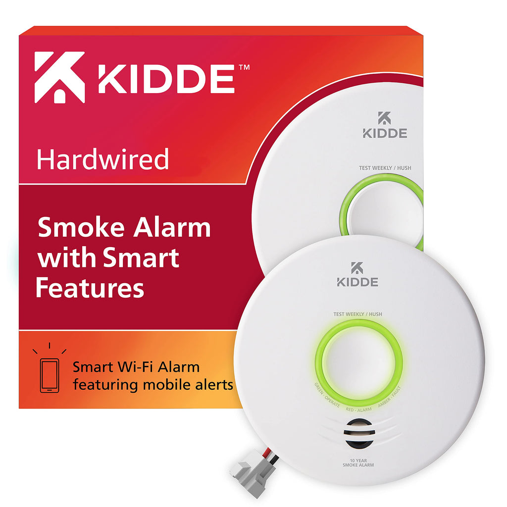 Smart WiFi Hardwired Smoke Detector with Battery Backup E996650