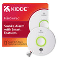 Smart WiFi Hardwired Smoke Detector with Battery Backup E996650