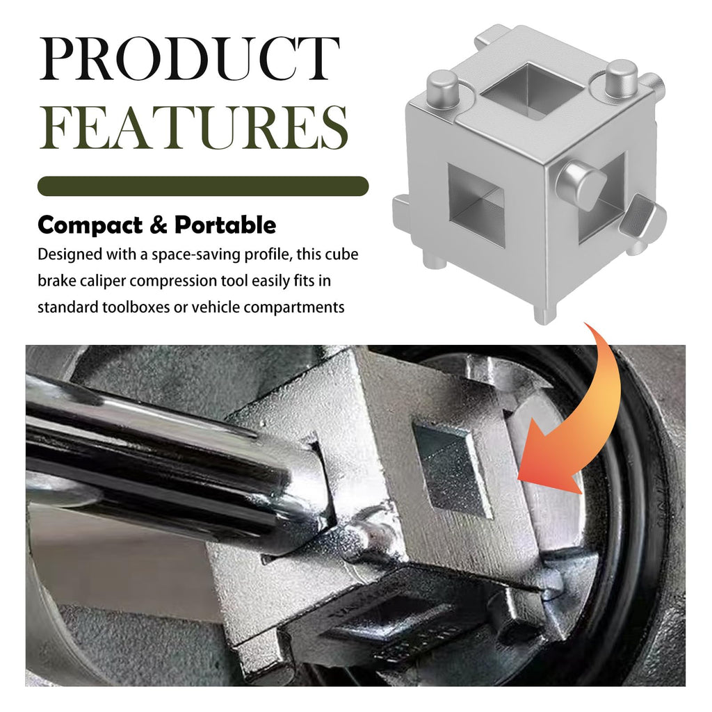 Brake Caliper Compression Tool with 3/8" Square Drive Hole N74565