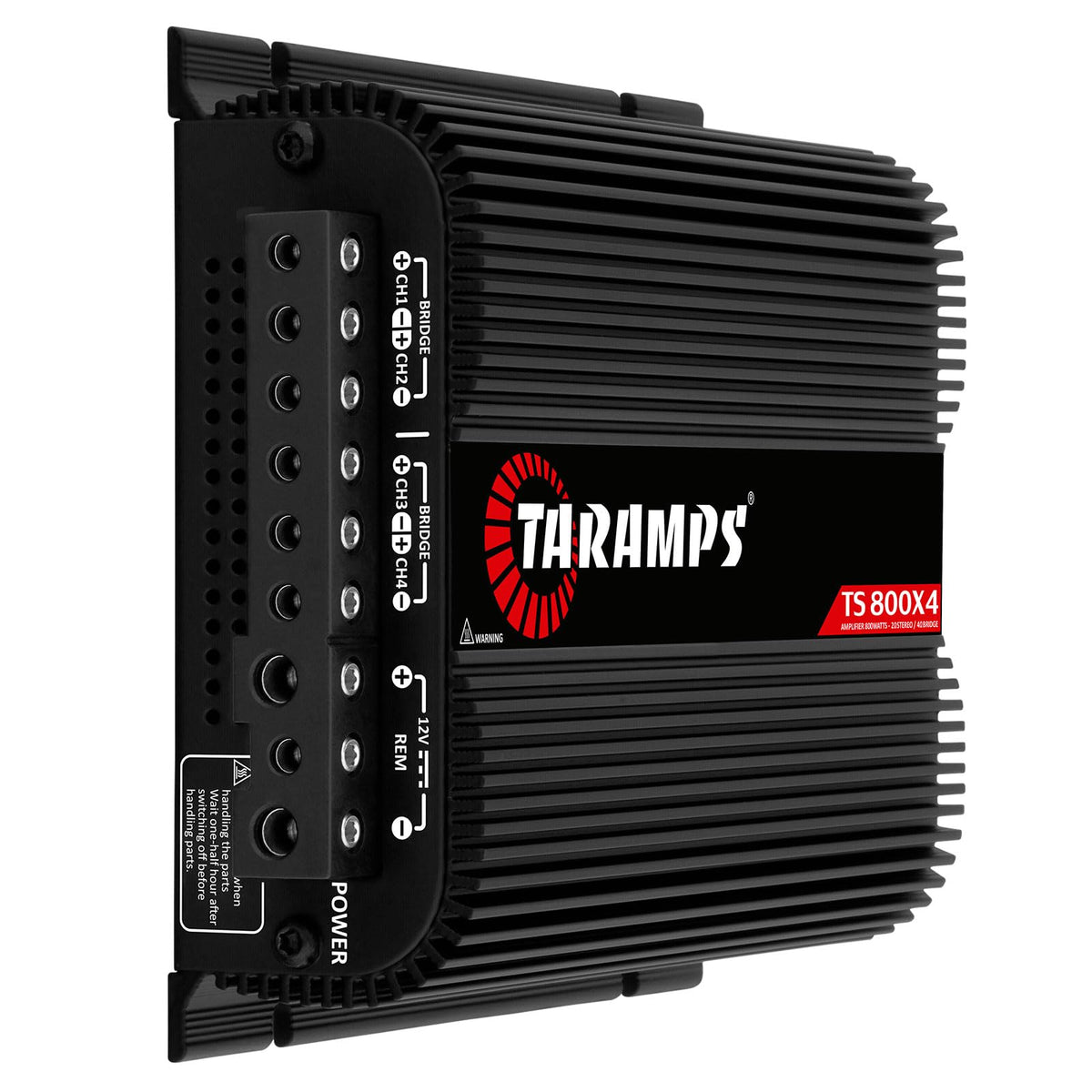 Black 800W RMS 4 Channel Class D Car Amplifier A4983