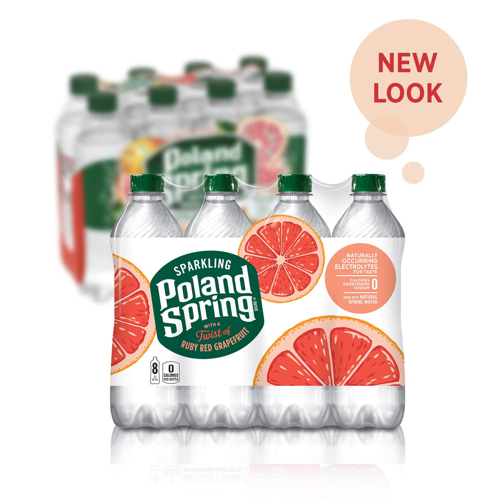 Sparkling Water, Red Ruby Grapefruit, 16.9 Fl Oz, Pack of 8 X7248