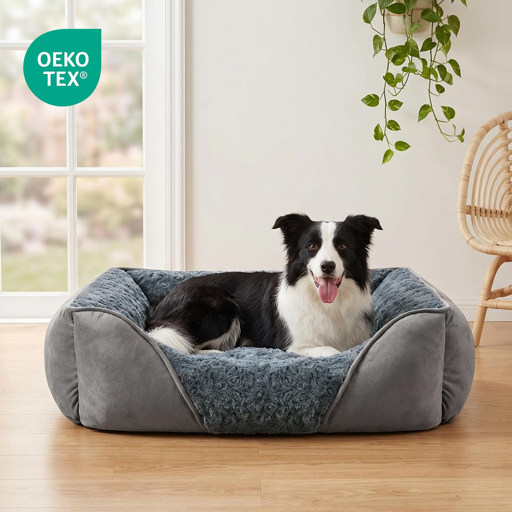 Washable Orthopedic Dog Bed with Anti-Slip Bottom J337324