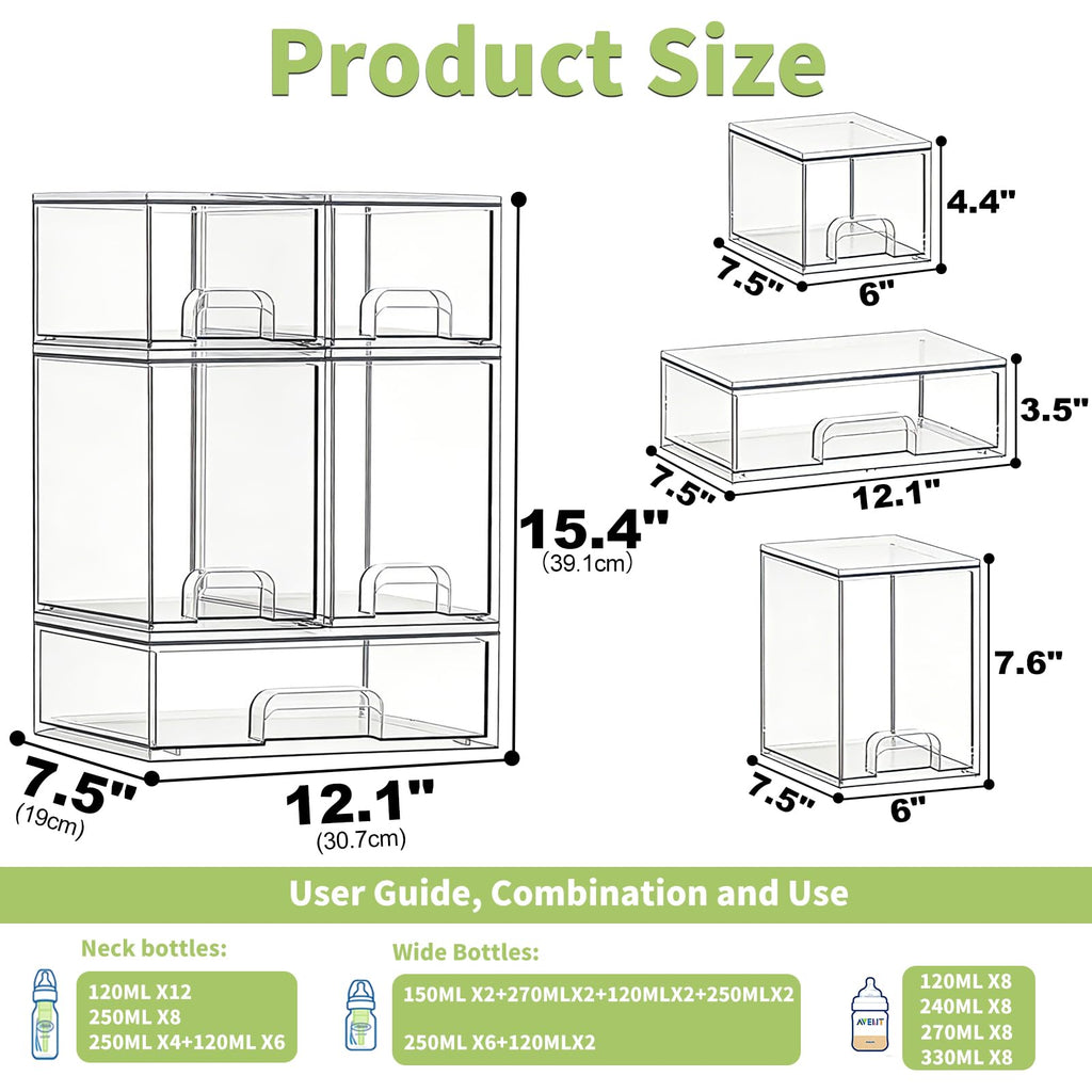 Acrylic Stackable Bottle Storage Organizer T298