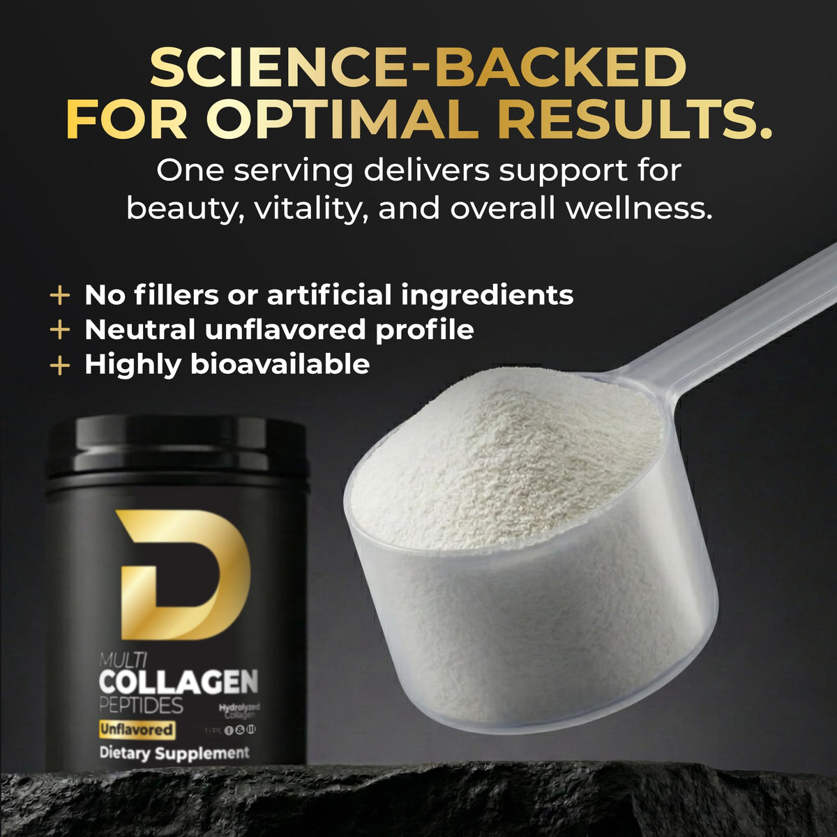 Multi Collagen Peptides Powder Unflavored 30 Servings K713