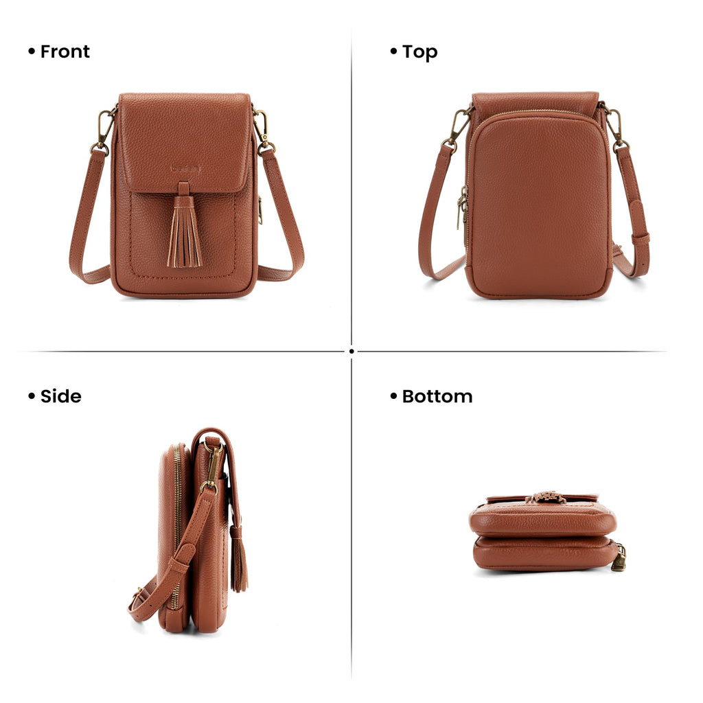 Genuine Leather Small Crossbody Bag W759