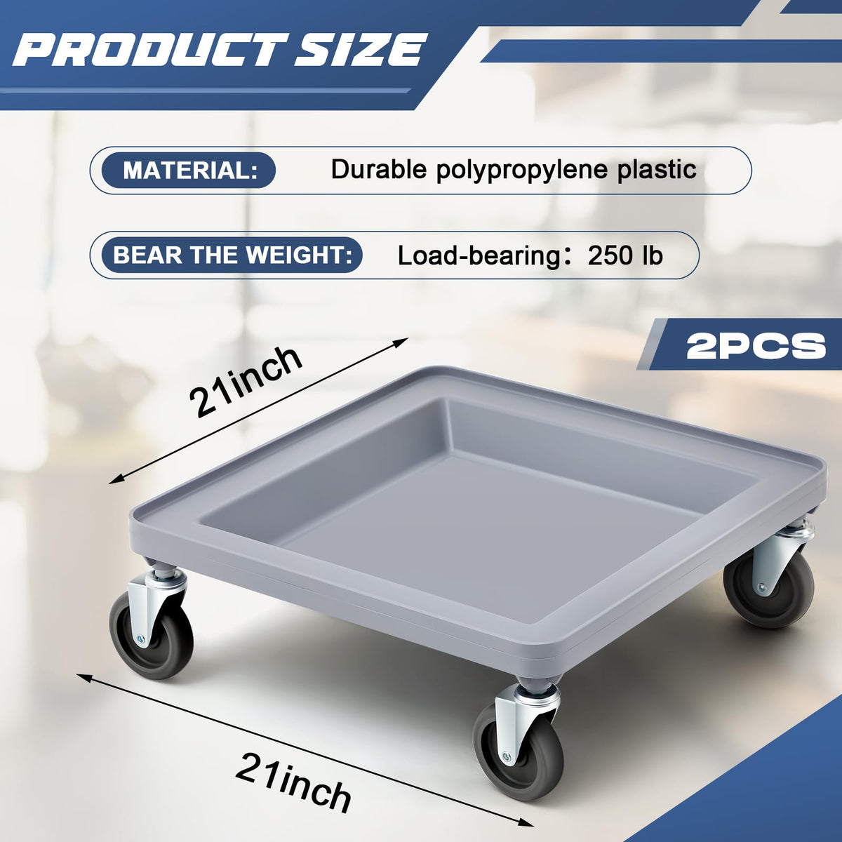Glass Rack Dolly 4 Wheels 2 Pcs M285