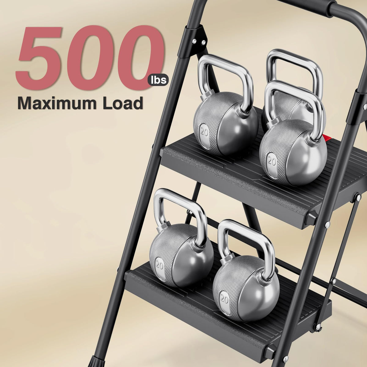 2 Step Steel Step Ladder with Handrail Z746986