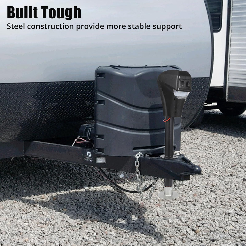 12V DC Electric Trailer Jack 3500 lbs A-Frame Tongue Jack with LED Light T4150