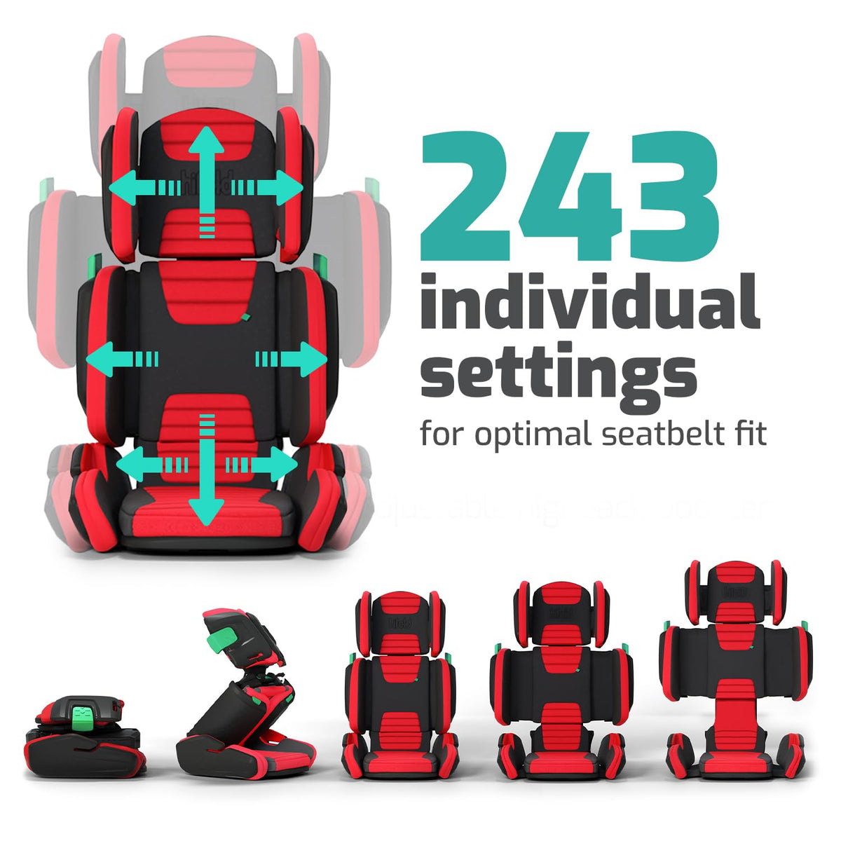 Adjustable Kids High Back Booster Car Seat V965551
