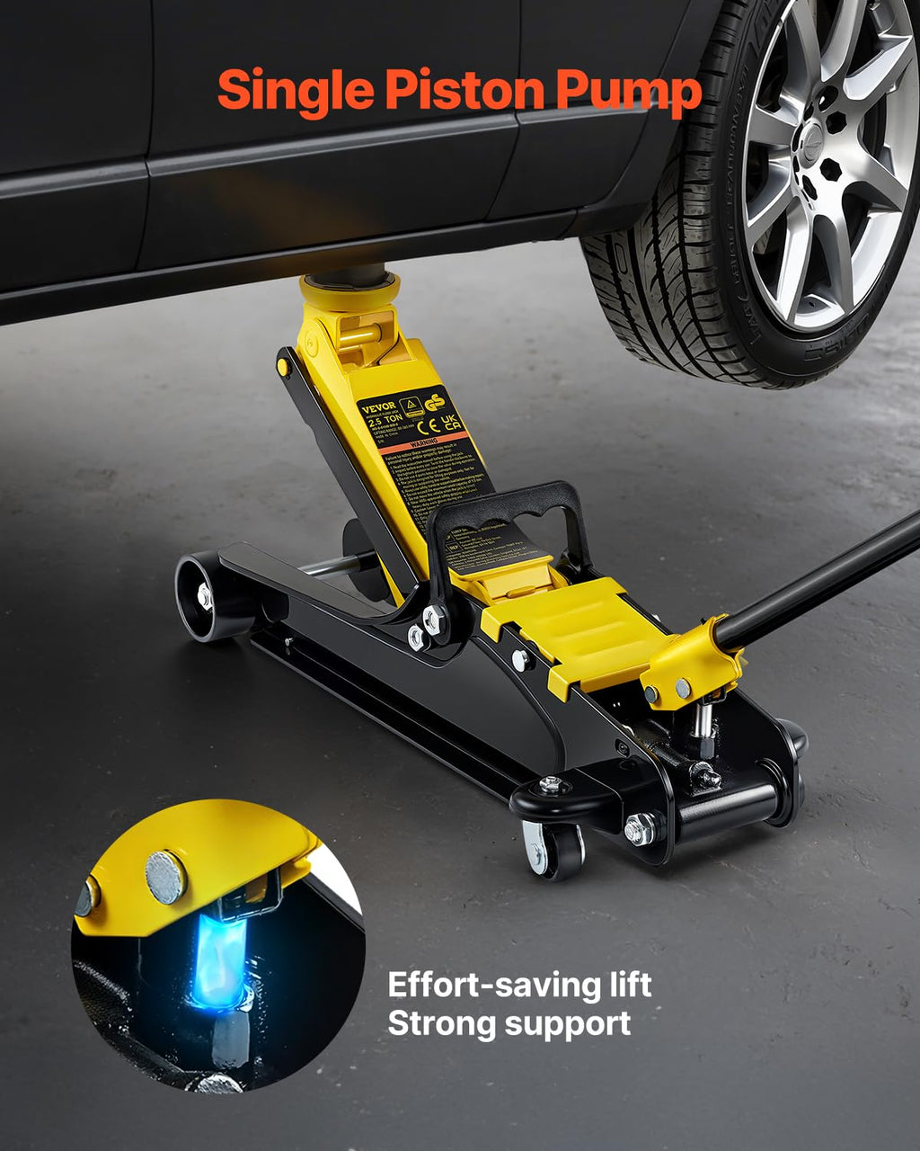 2.5 Ton Low Profile Steel Floor Jack J765842
