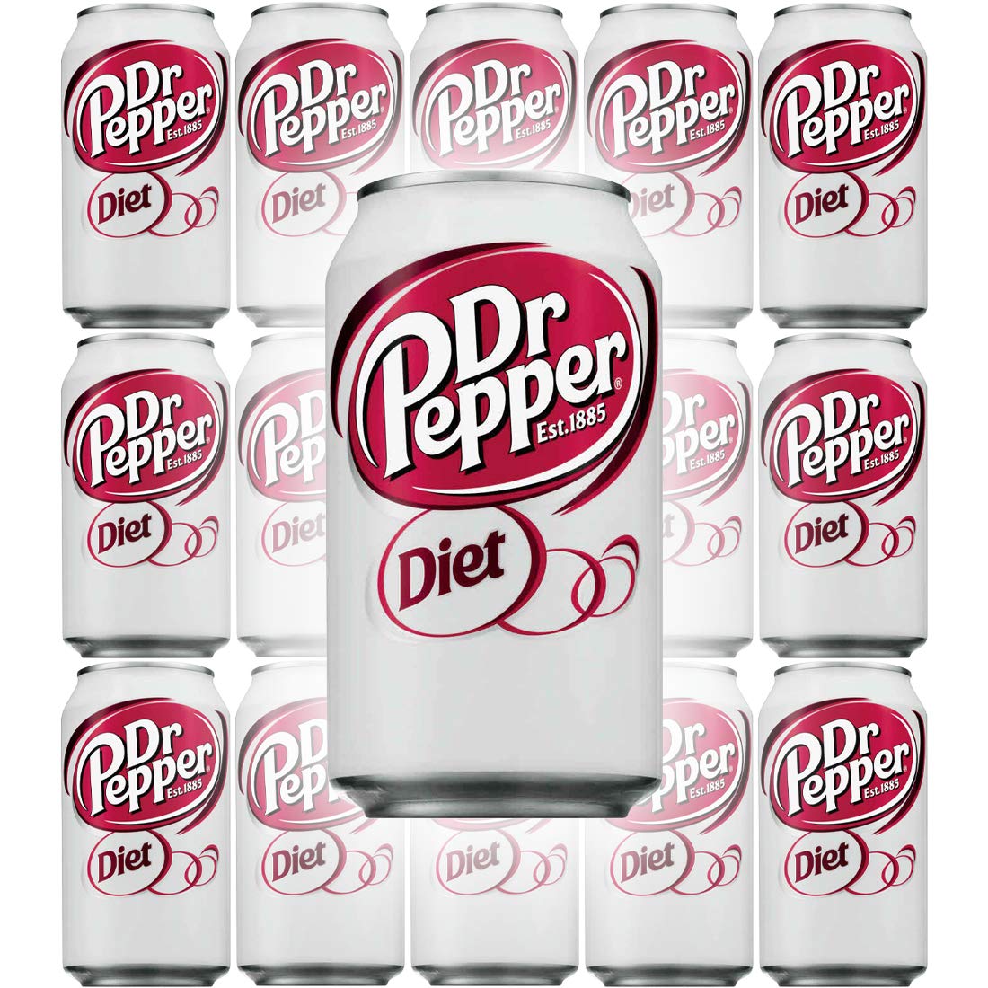 Diet Dr Pepper Soda 12 Fl Oz Cans Pack of 15 G942