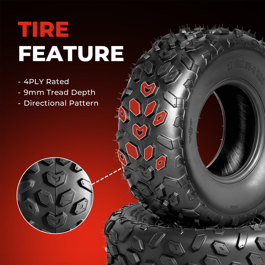 19x7-8 ATV/UTV Tires Set of 2 H62685