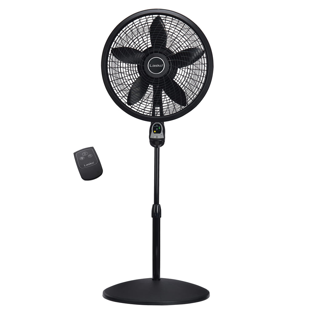 Oscillating Pedestal Fans with Adjustable Height, Timer, Remote Control and 3 Speeds L154258
