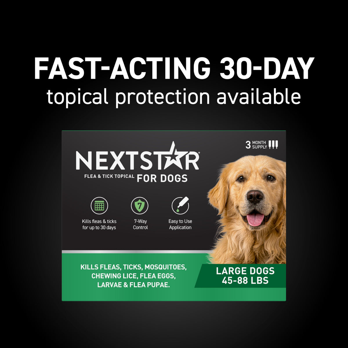 Flea & Tick Topical Dogs Large 1-Month H53240