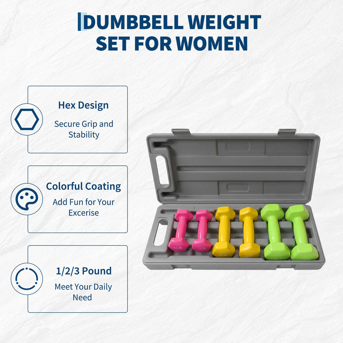 Neoprene Coated Dumbbell Set D800