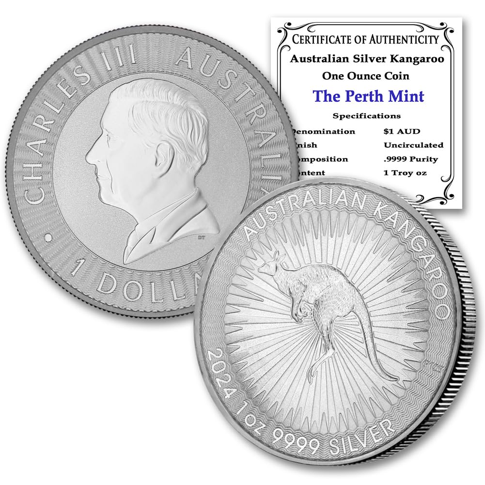 1 oz Australian Silver Kangaroo Coin Y5630