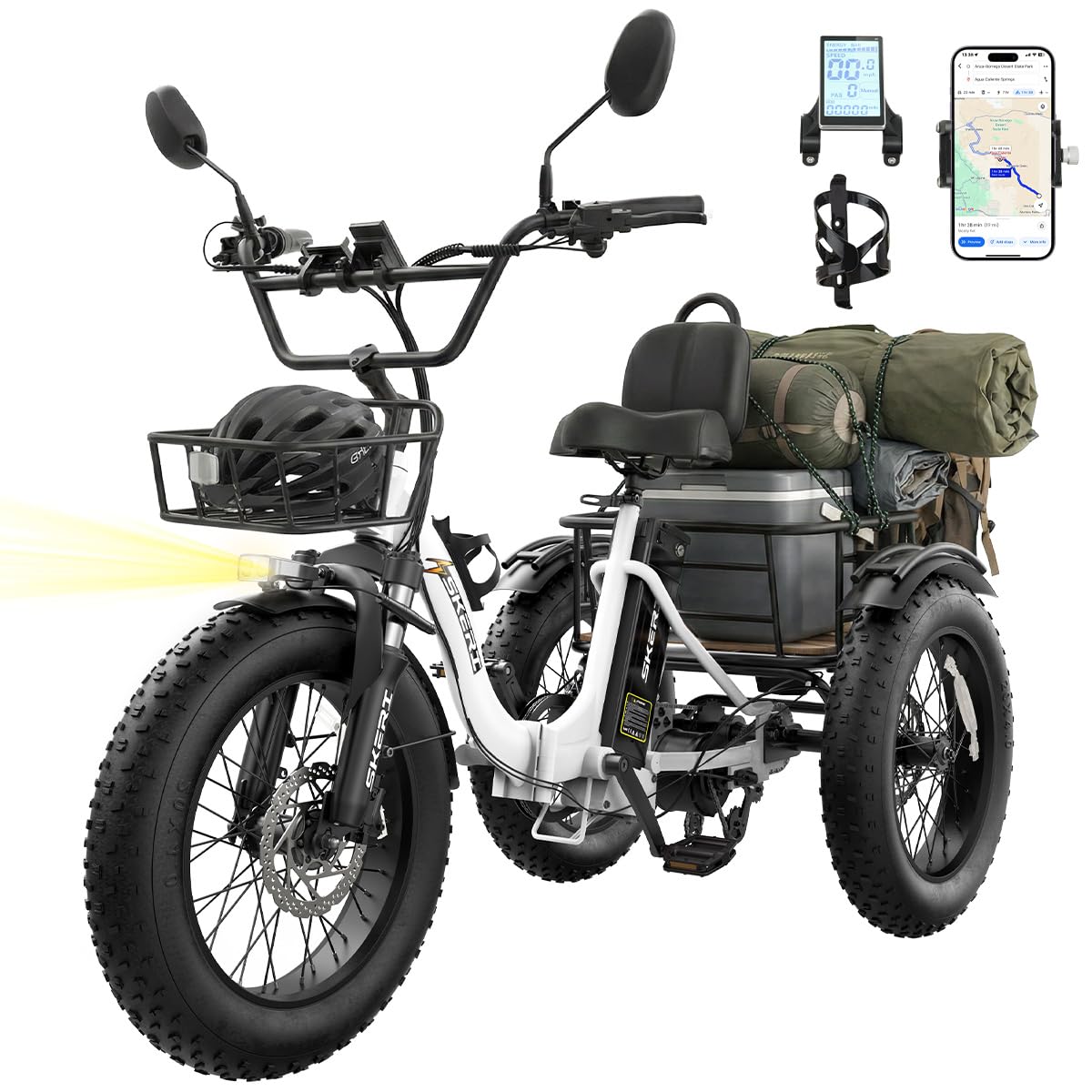 750W Folding Fat Tire Electric Tricycle J4549