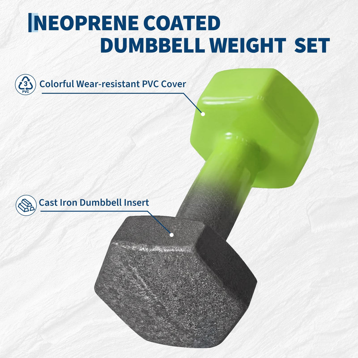 Neoprene Coated Dumbbell Set D800