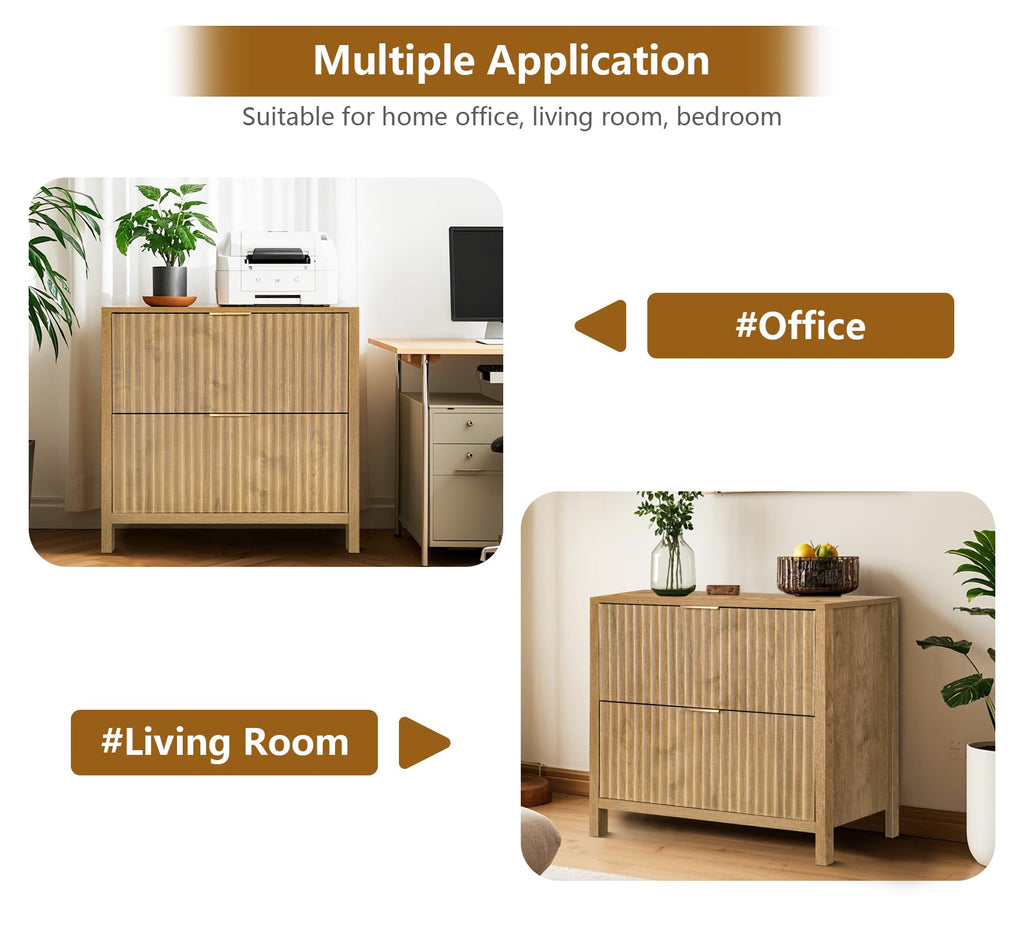 File Cabinet with 2 Drawers and Hanging Bar E85124