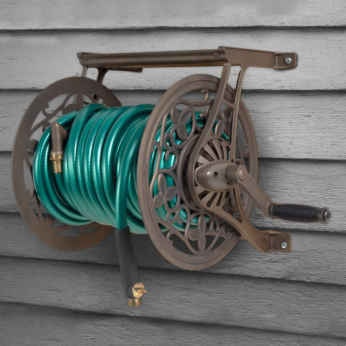 Brown Wall Mount Hose Reel L695
