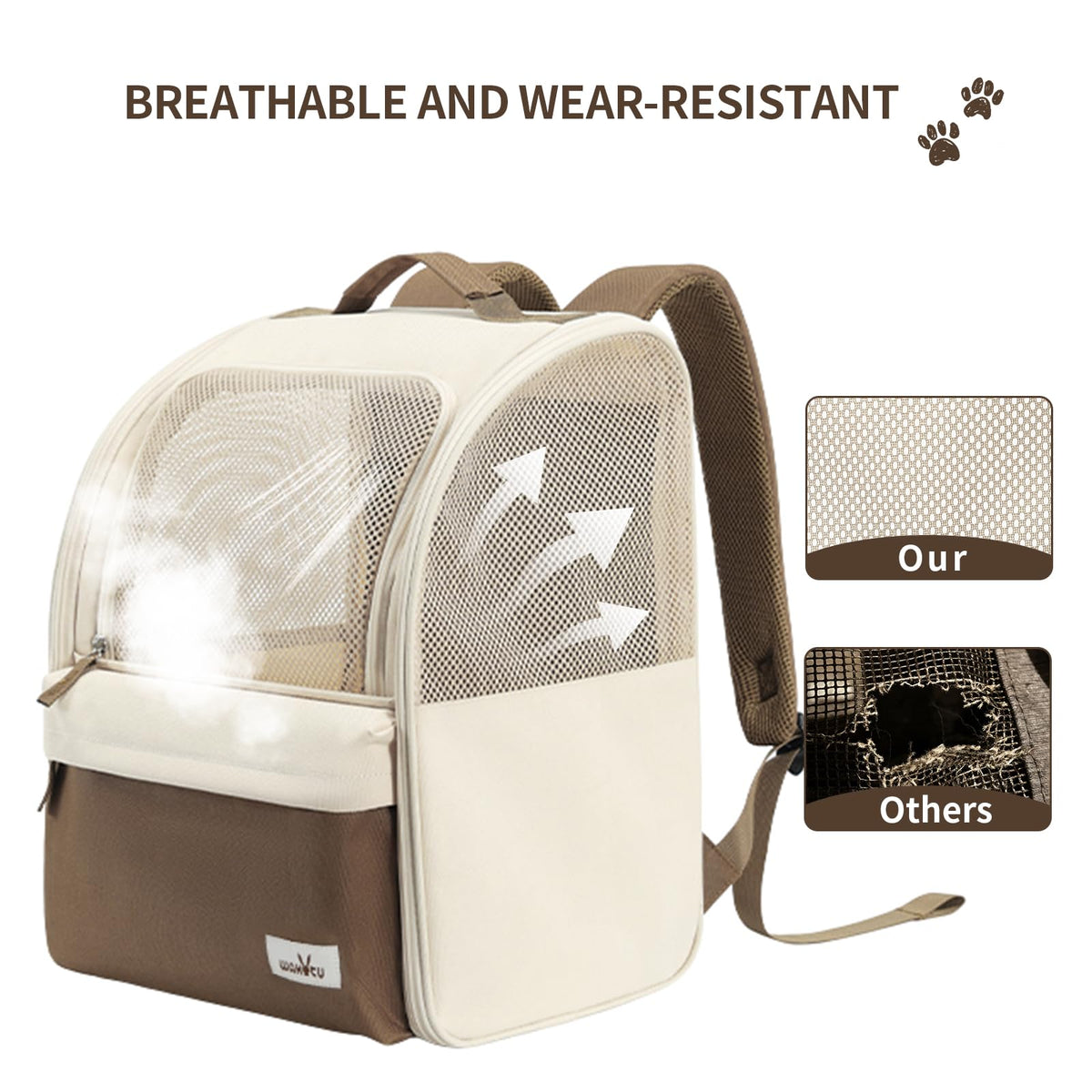 Beige Cat Carrier Backpack F93267