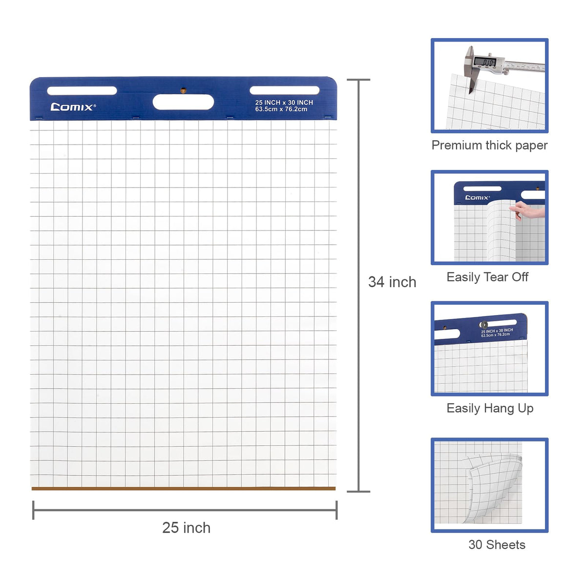 25 x 30 In Flip Chart Easel Pad Y944549