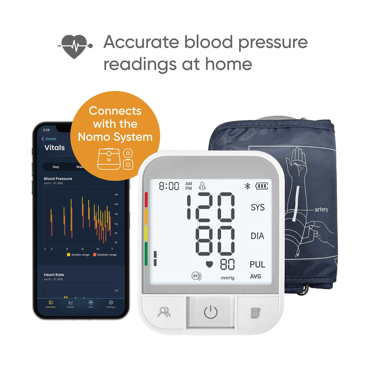 Blood Pressure Monitor with Bluetooth Q65419